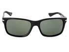NUOVI occhiali da sole rettangolari neri da uomo PO3048S-95 / 31-55 Persol