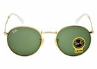 Ray-Ban RB3447 Round Metal 001 Gold Frame/ Green Classic G-15 Lens Sunglasses