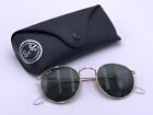 Ray Ban RB3447 001 METAL ROTONDO Green Classic G-15 lens / Gold frame AUTHENTIC 50mm