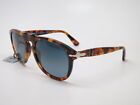 Persol PO 649 1052 / S3 Madreterra con occhiali da sole polarizzati sfumati blu scuro 54mm