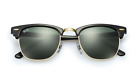 Ray-Ban CLUBMASTER CLASSIC: NUOVO Lente Black & Gold W / G-15, 51mm: RB3016 W0365