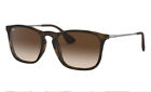 Nuovi occhiali da sole originali Ray-Ban Tortoise Chris Rb4187 Classic Brown 865/13 erika