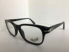 Nuova montatura per occhiali da vista uomo Persol 3095-V 95 nero lucido 55mm Rx Italia